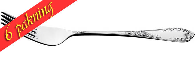 6 pakning Stor spisegaffel Tradition 023001