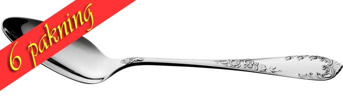 6 pakning  Stor spiseskje Tradition 023002