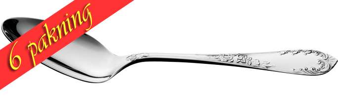 6 pakning Liten spiseskje Tradition 023006