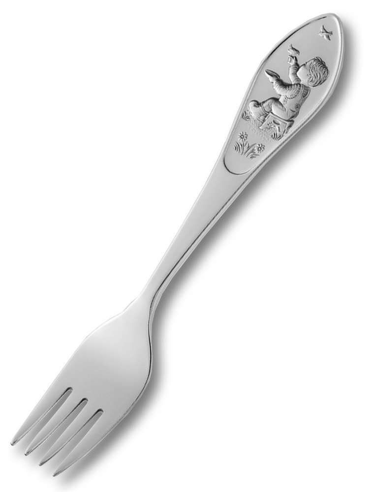 Du som metter liten fugl barnegaffel gutt 9809