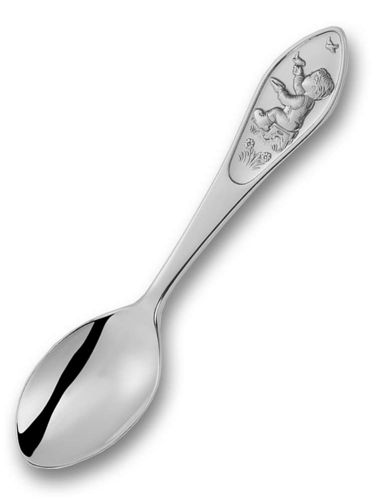 Du som metter liten fugl babyskje gutt 9814