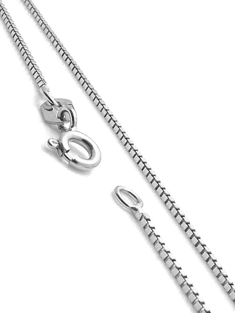 Rodinert Sølvkjede 1mm