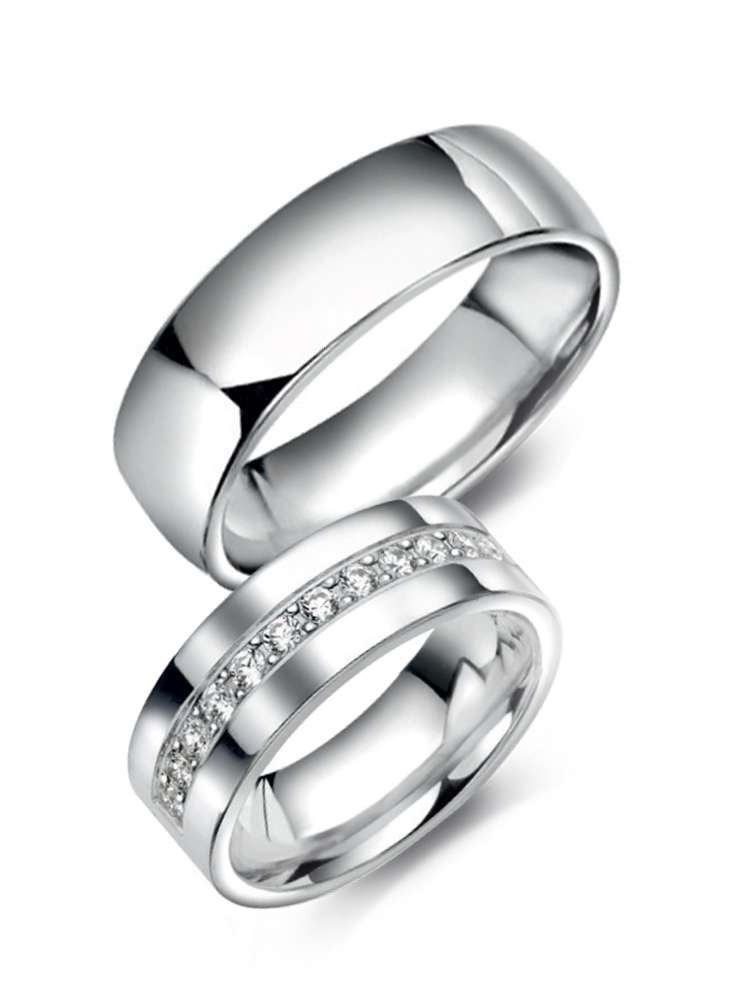 Sølv forlovelsesringer zirkonia NS1270_NS1370