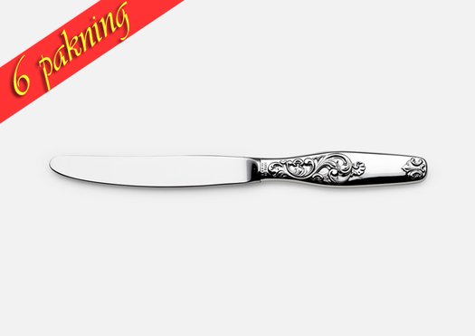 6 pakning  Dobbel Rokokko Liten spisekniv A 517502