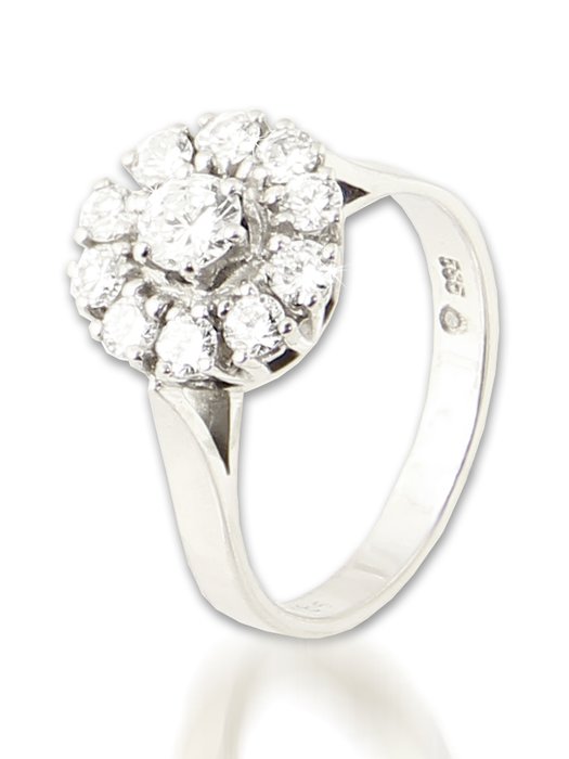 Gullring med diamanter