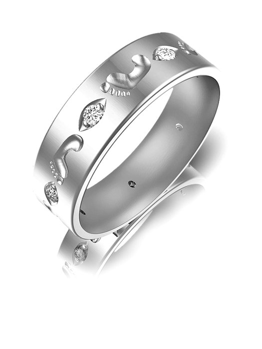 Hvitt gull ring 6620700172000_070