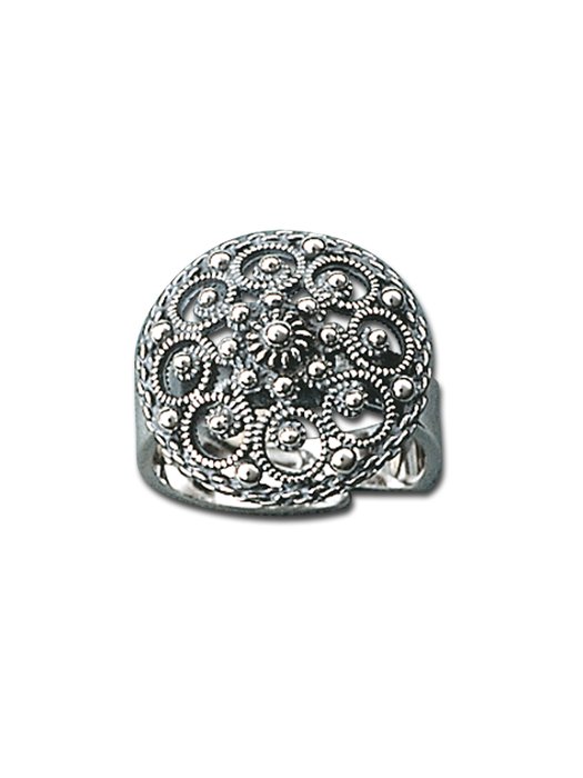 Bunadsølv ring, oksidert, nr. 345100