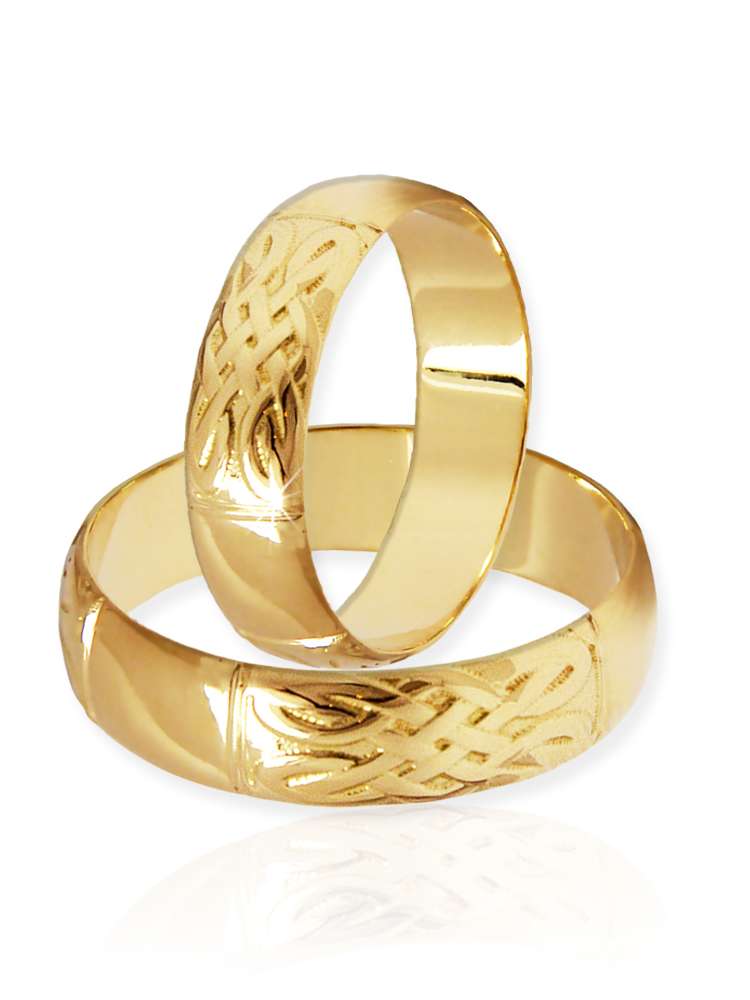 Gullringer med Keltisk tema