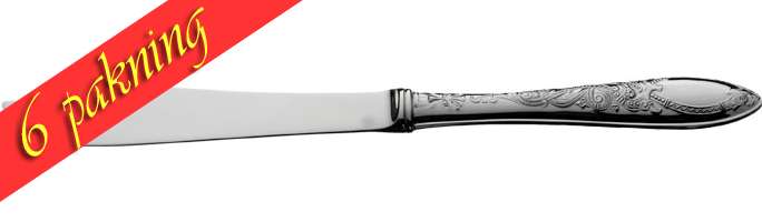 6 pakning  Fiskekniv m/sølvklinge Drage 038524