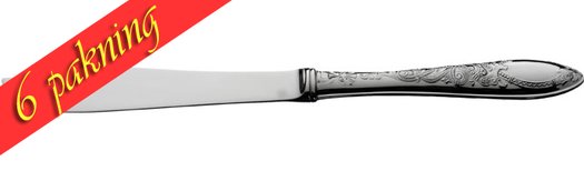 6 pakning Fiskekniv m/sølvklinge Drage 038524