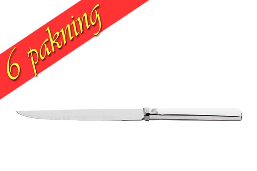 6 pakning Biffkniv Prins Harald 016091