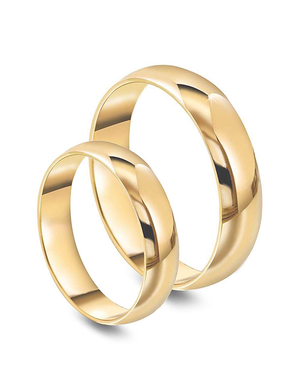 Giftering-Forlovelsesring 5 mm bred