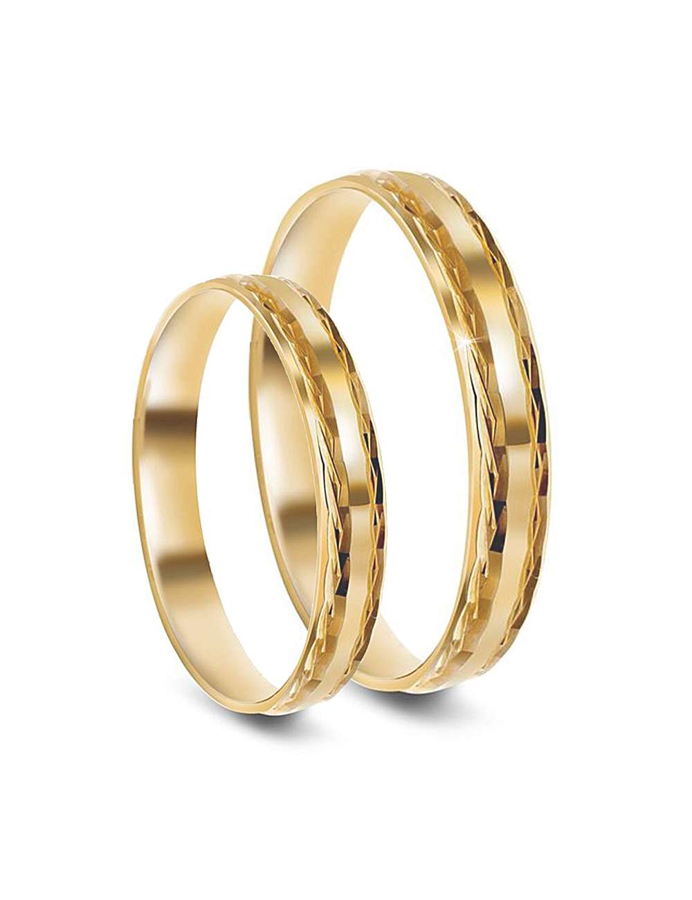 Giftering-Forlovelsesring 3,5 mm bred