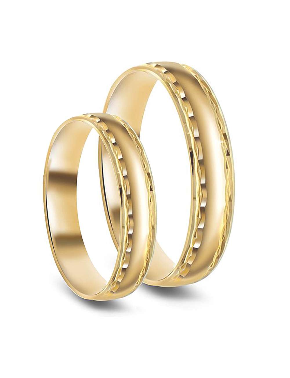 Giftering-Forlovelsesring 4,5 mm bred