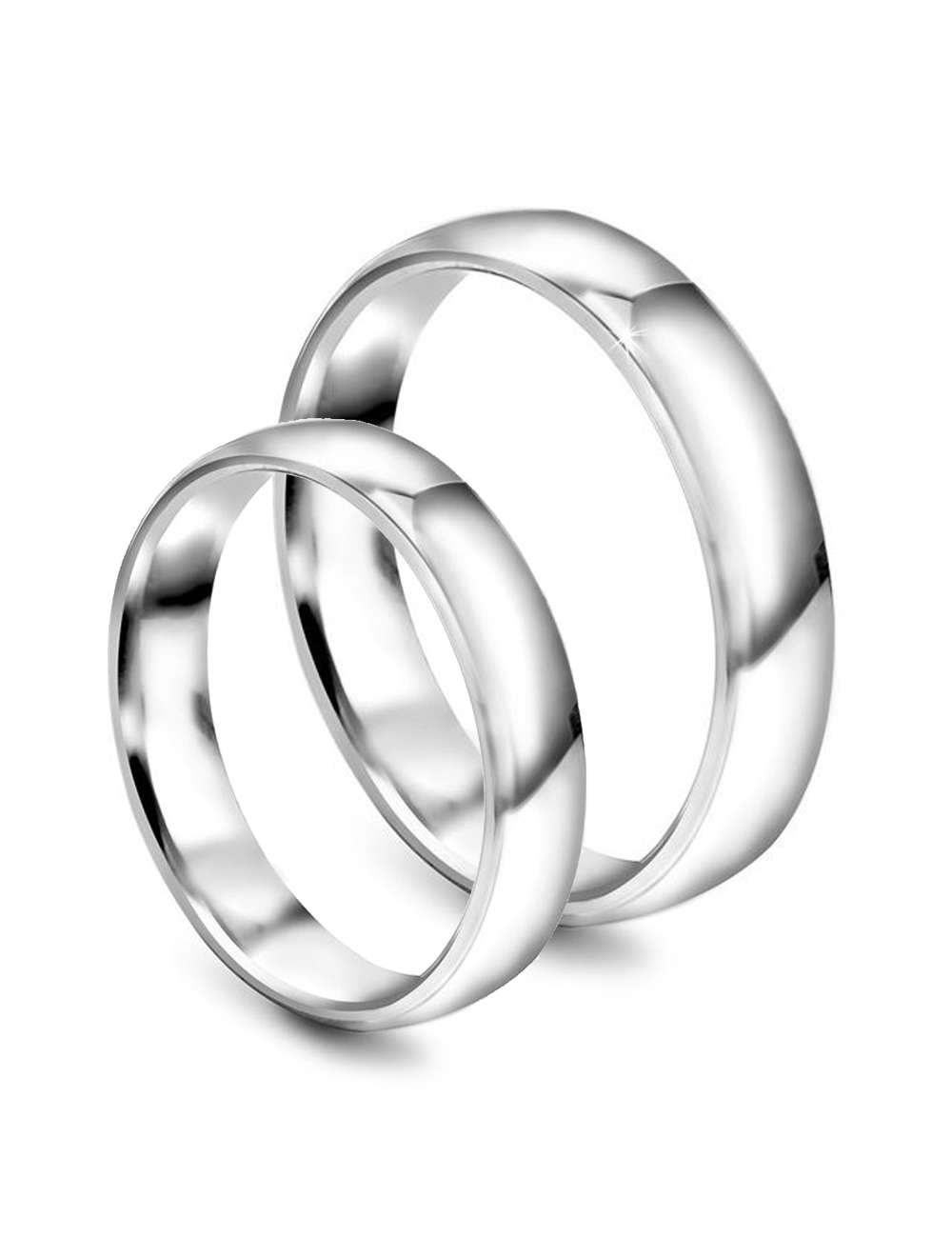 Giftering-Forlovelsesring 4 mm bred