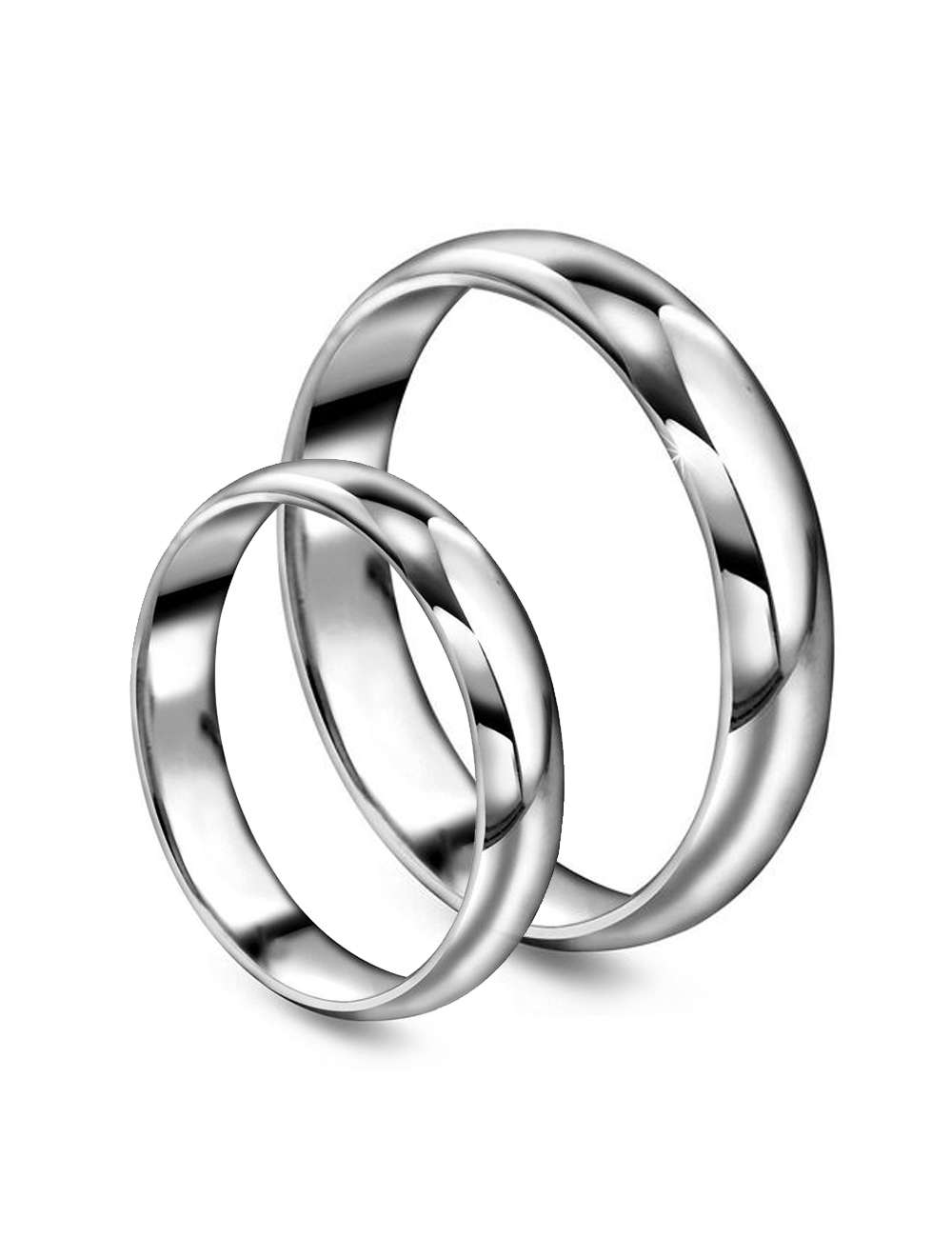 Giftering-Forlovelsesring 4 mm bred