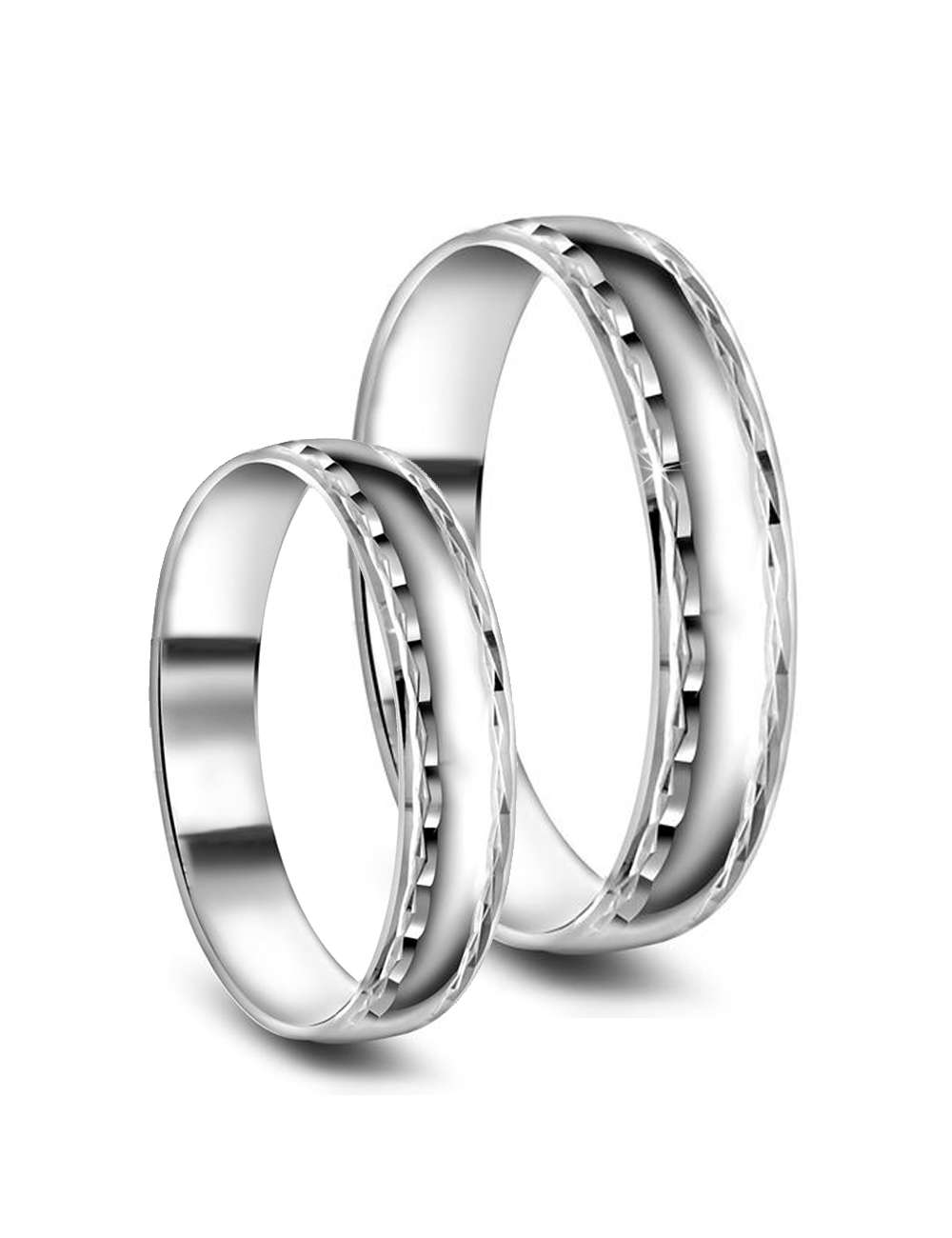 Giftering-Forlovelsesring 4,5 mm bred
