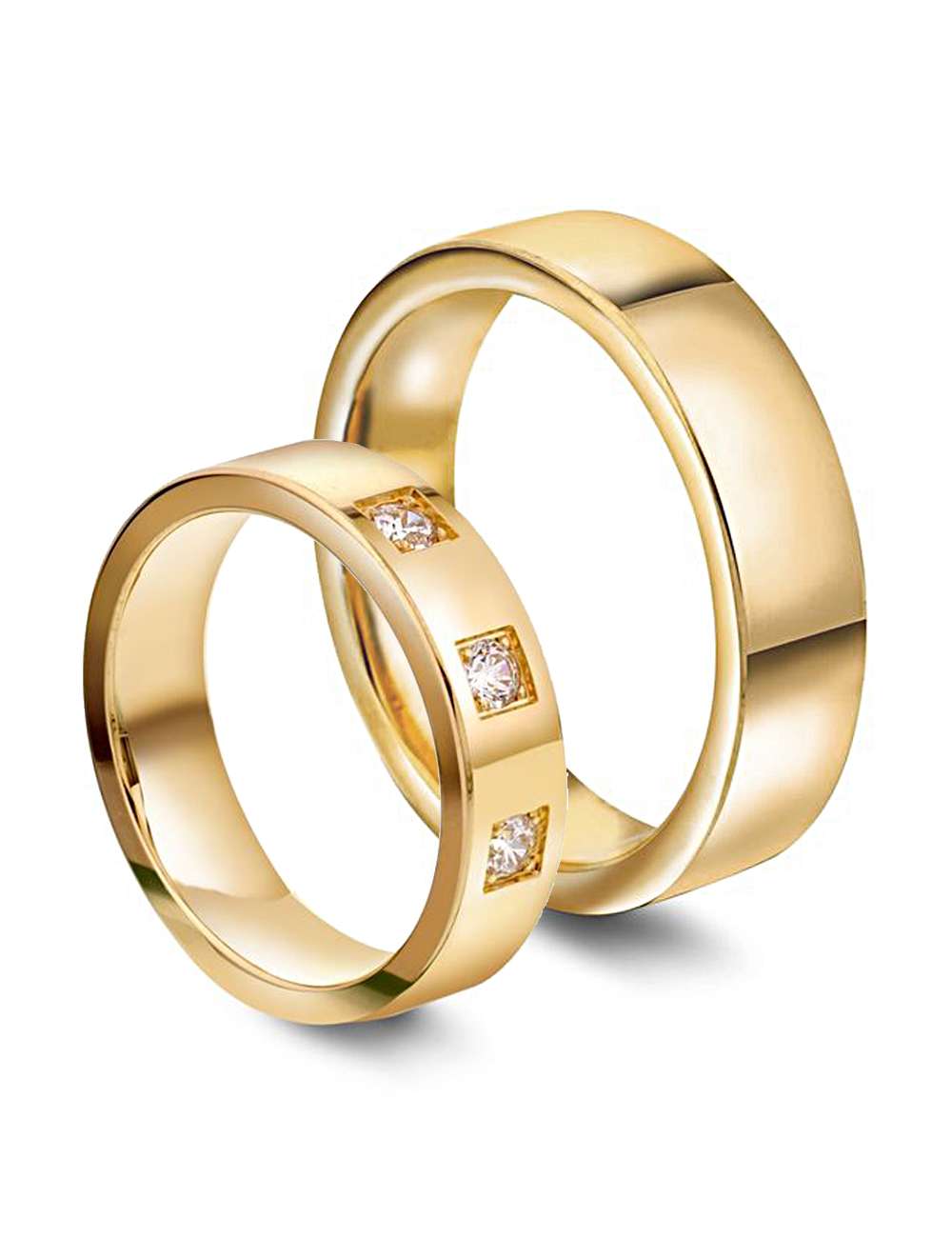 Forlovelseseringer/gifteringer med diamanter