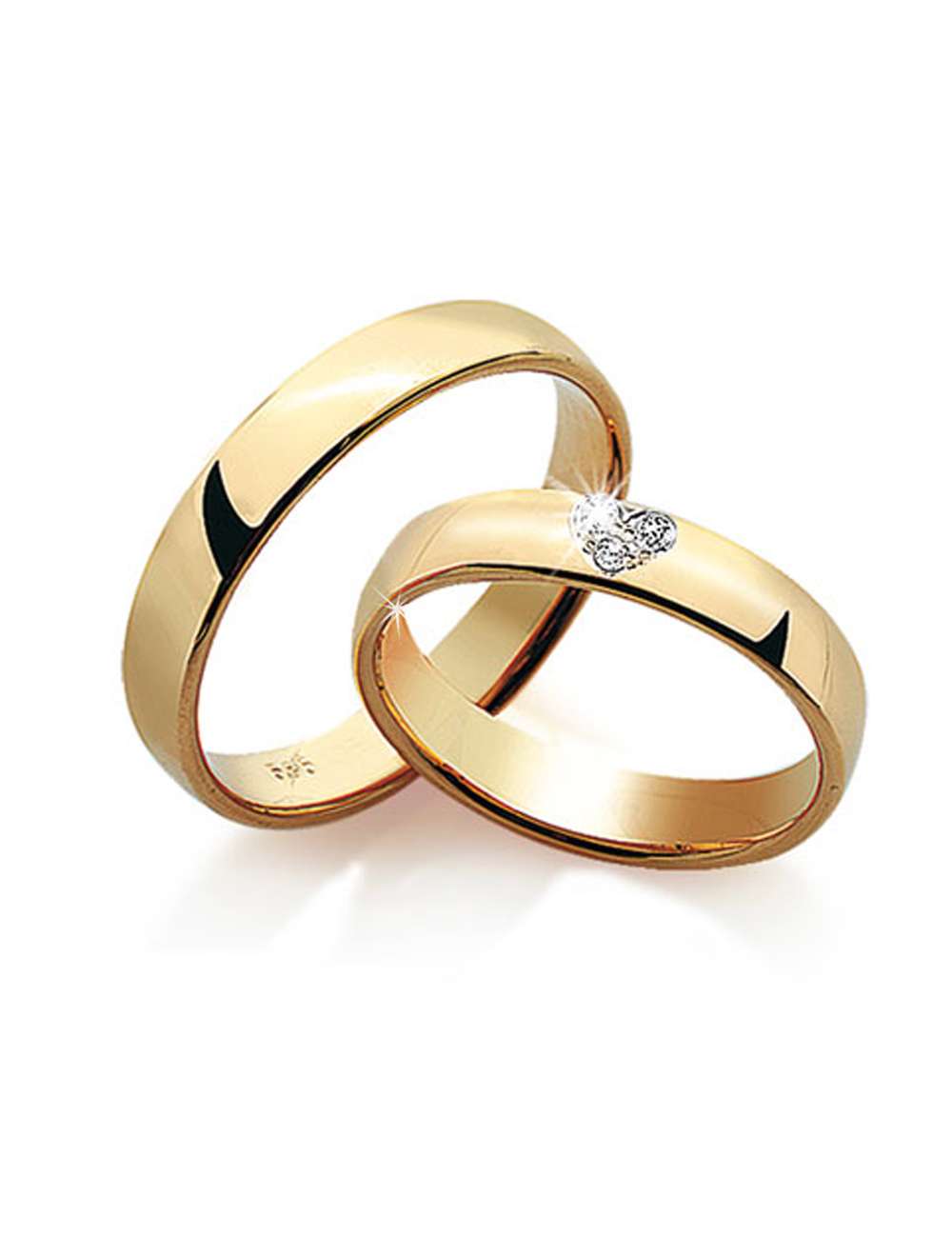 Forlovelseseringer/gifteringer med diamanter