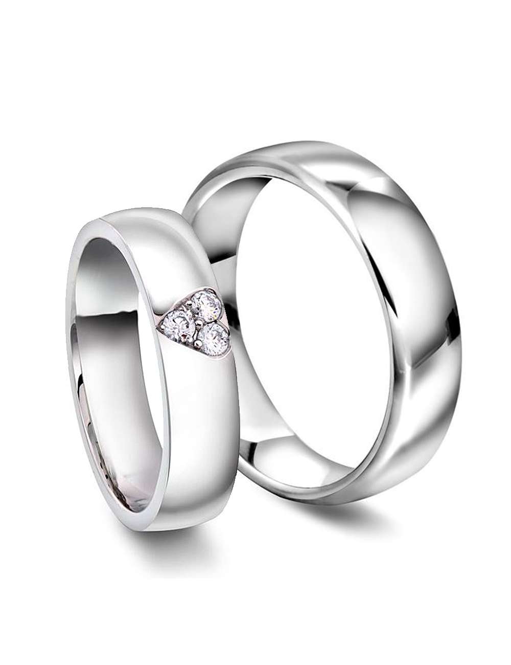 Forlovelseseringer/gifteringer med diamanter