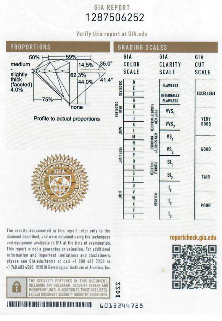 Hvittgull diamantanheng 7411350