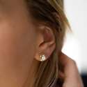 Øredobber i gull med diamanter 0,15CT WP