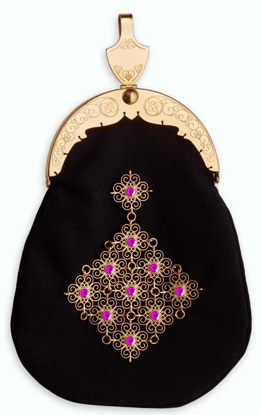 Bunadsølv veske nr. 331657 - rosa