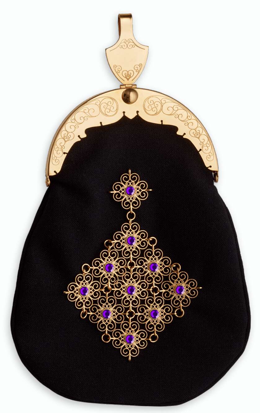 Bunadsølv veske nr. 331657 - lilla