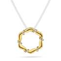 Anheng i gull med diamanter 0,03 ct WP