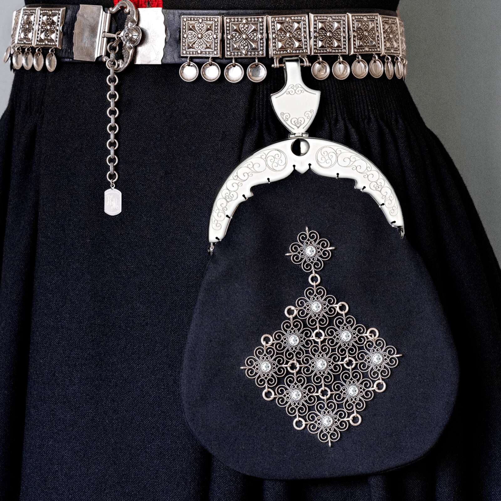 Bunadsølv veske nr. 331157 blank