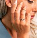 Ring i gull med diamanter 0,06 ct WP.