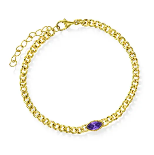 Rio Radiance armbånd i sølv med zirkonia.