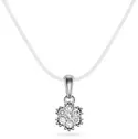 Anheng i gull med diamanter 0,15 ct WP1.