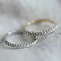 Ring i gull med diamant 0,25 ct WSI.