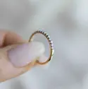 Ring i gull med diamant 0,25 ct WSI.
