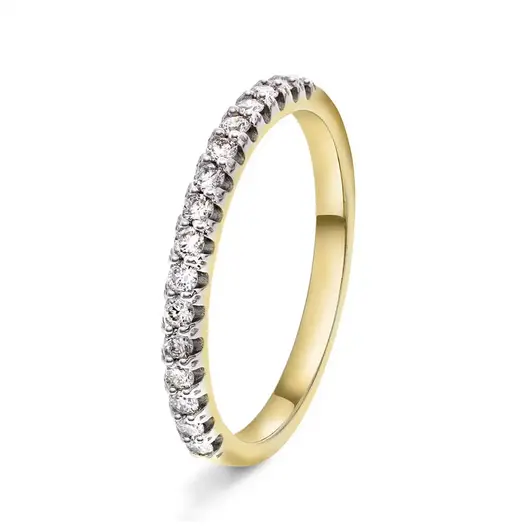 Ring i gull med diamant 0,25 ct WSI.