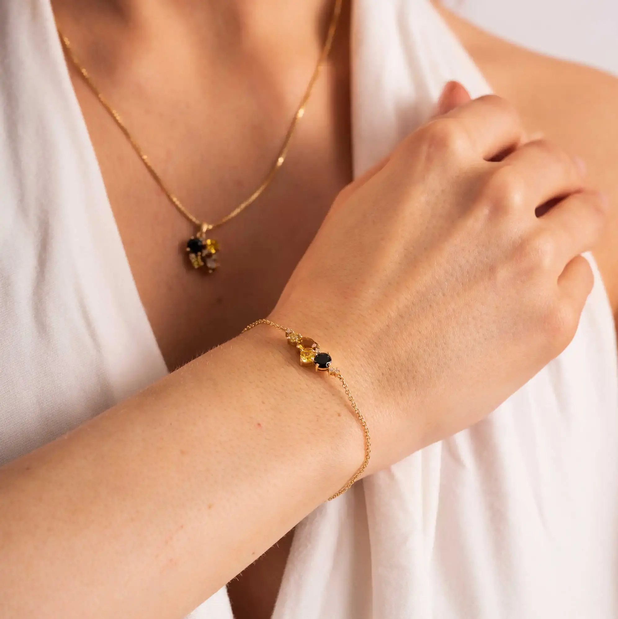 GLAM forgylt sølvarmbånd