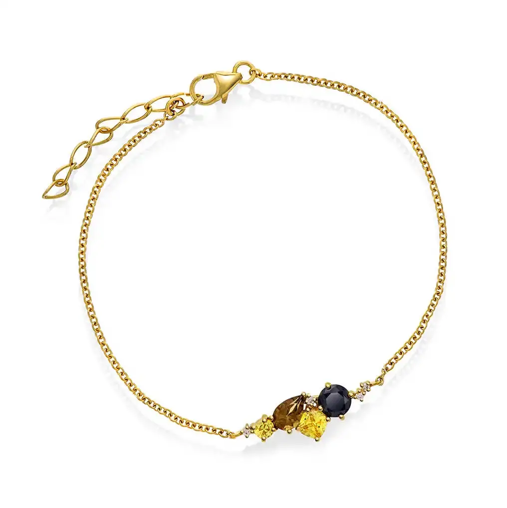 GLAM forgylt sølvarmbånd