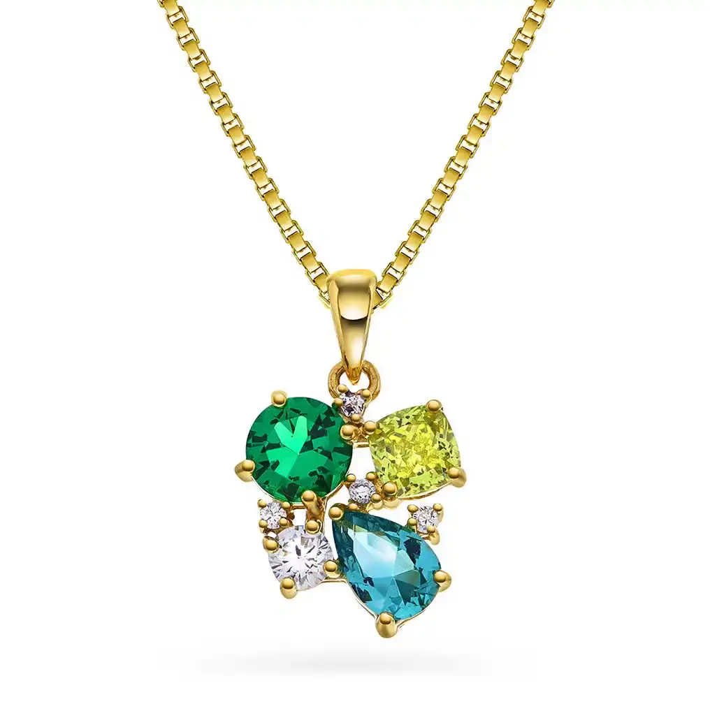 Anheng i Forgyltsølv med Gylne Toner.