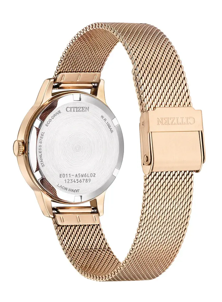 Eco-Drive Lady Double Stål / Champagne Perlemor