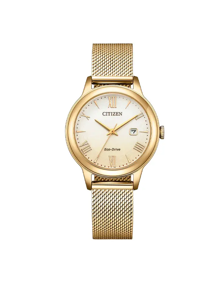 Eco-Drive Lady Double Stål / Champagne Perlemor