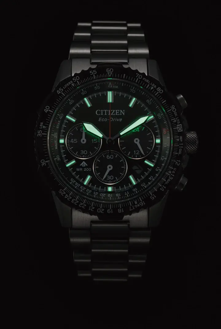 Promaster Sky Eco-Drive Chrono Stål / Grønn