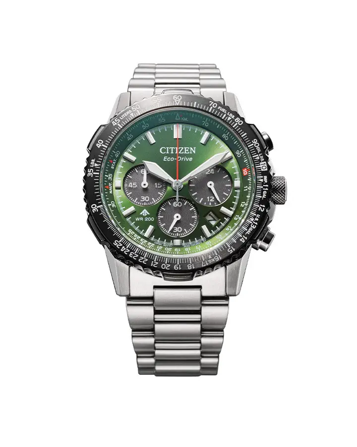 Promaster Sky Eco-Drive Chrono Stål / Grønn
