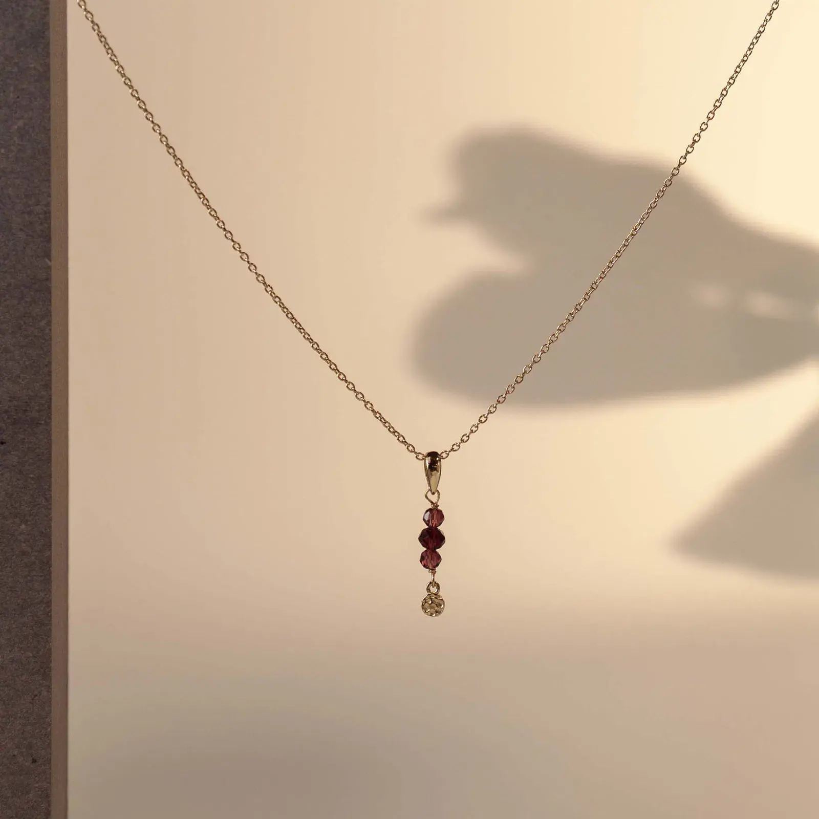 Fairy smykke i sølv, dyp plomme.