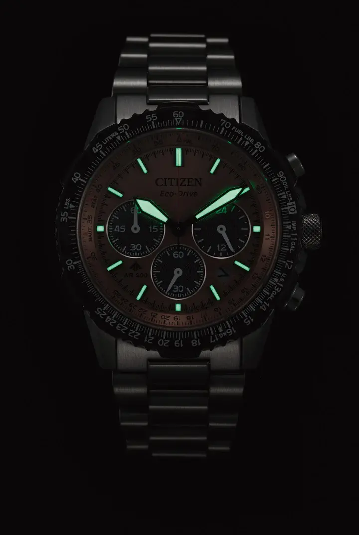 Citizen Promaster Sky Eco-Drive Chrono Stål / Laksefarget
